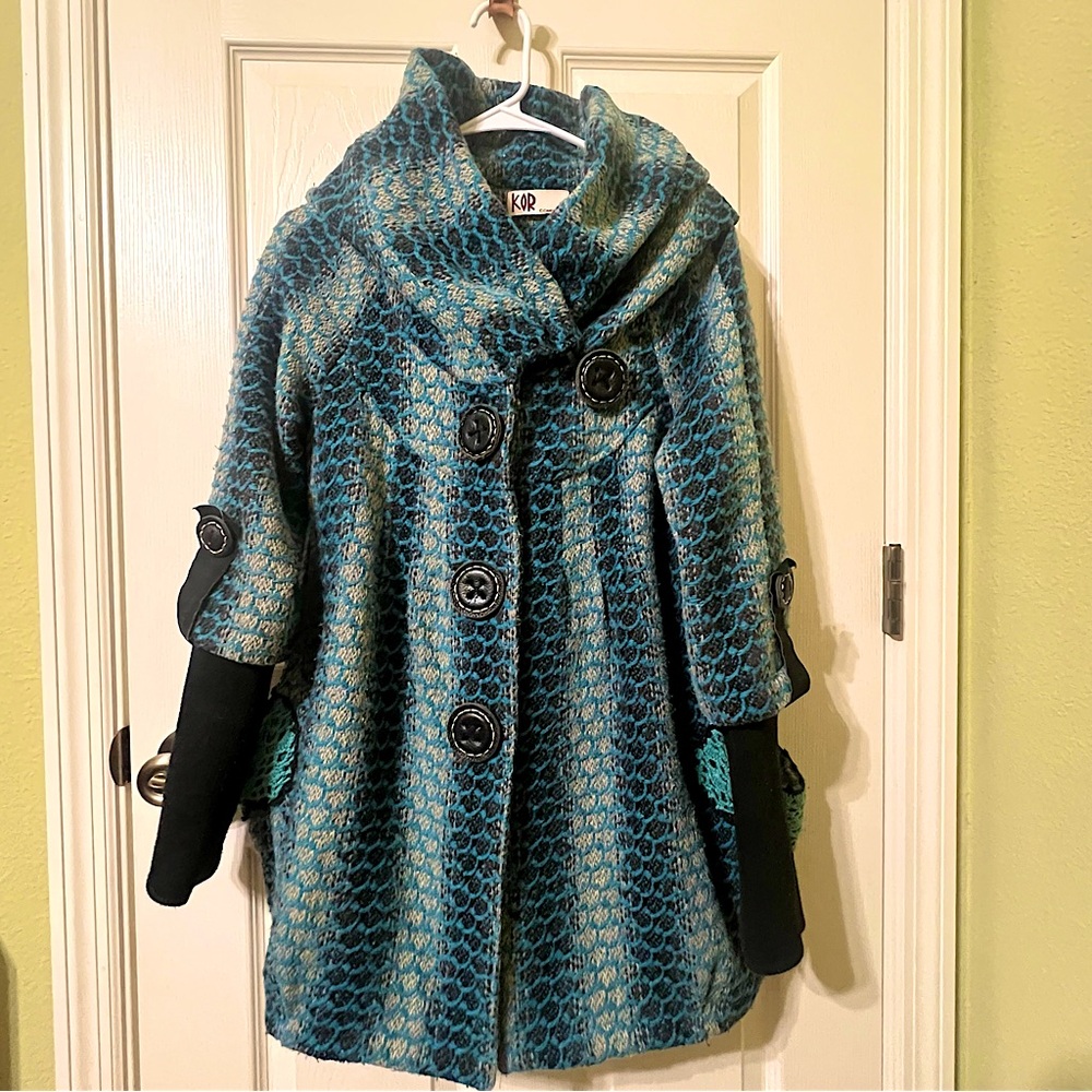 Avant Garde style Blue Jacket